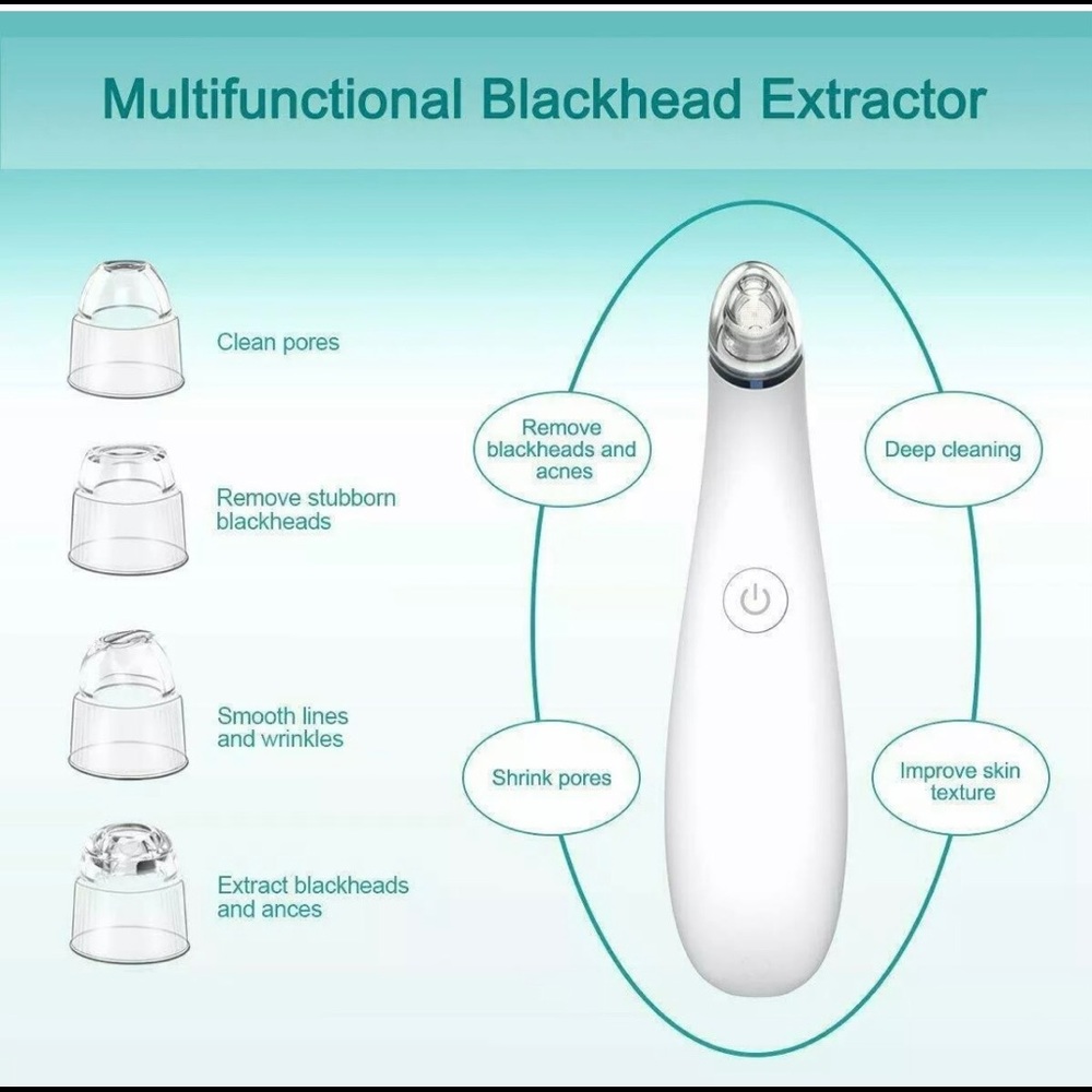 Blackhead Extractor Comedo Suction - Electric Blackhead Removal Vacuum